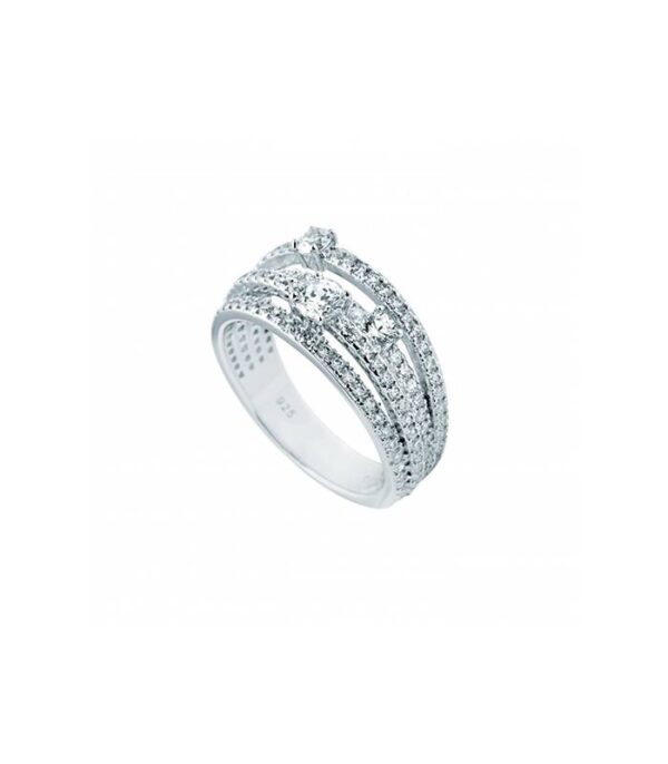 Anillo Plata y Circonita
