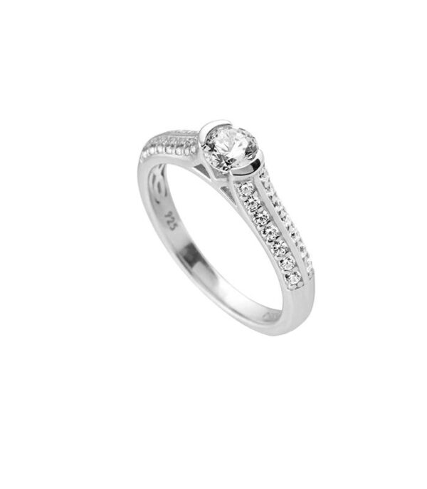 Anillo Plata y Circonita