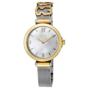 Reloj Tous de acero IP dorado con nácar