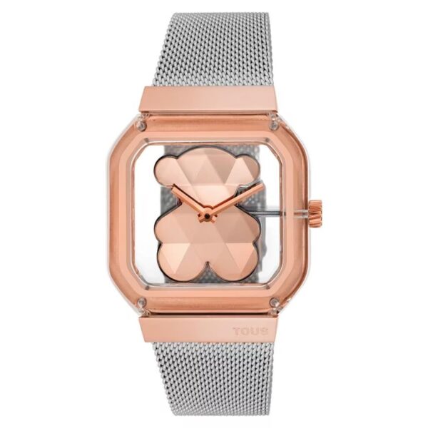 Reloj TOUS D- Bear Party Plateado y Rosado